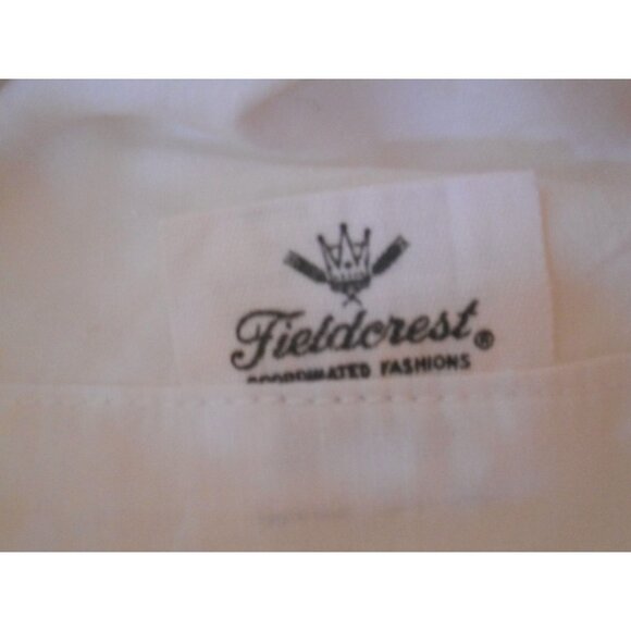 Vintage orange crocheted edge trim Standard Pillowcase USA Fieldcrest - Picture 3 of 6